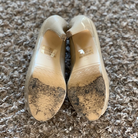 Nude open toe heels pumps - Picture 4 of 4